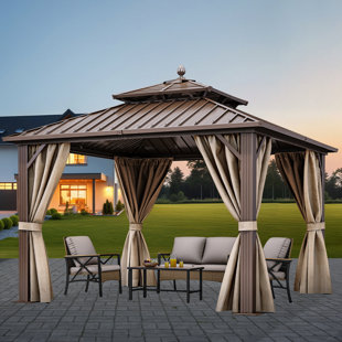 BALCONERA 10 Ft. W x 10 Ft. D Aluminium Patio Gazebo