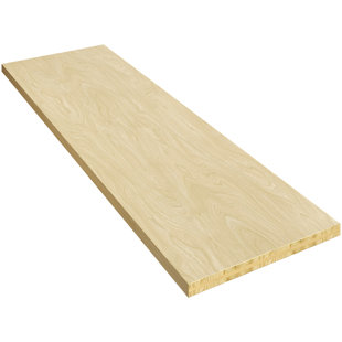 HOMEIBRO 25.5'' D Solid Wood Rectangular Table Top