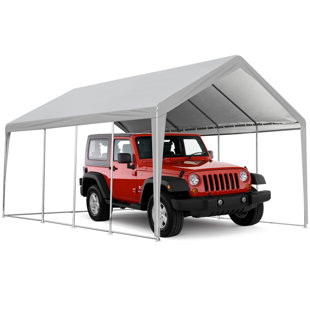 EUKER 13 Ft. W x 25 Ft. D Carport Canopy Portable Garage