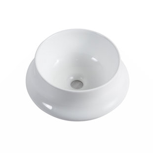 Wenty 14.17'' Ceramic Circular Bathroom Sink
