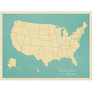 MCGAW GRAPHICS USA Map Graphic Art
