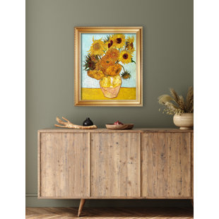 DECORARTS Twelve Sunflowers, Vincent Van Gogh Art Reproduction. Giclee Canvas Prints Wall Art for Home Decor