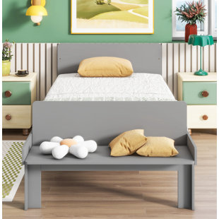 GZMWON Bed Frame with Headboard and Footboard Bench