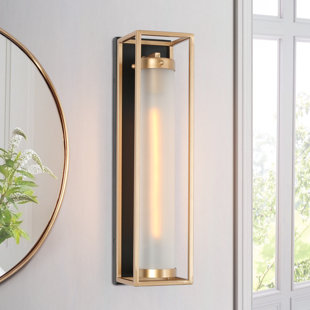 EVERLY QUINN 1 - Light Dimmable Gold Wall Sconce