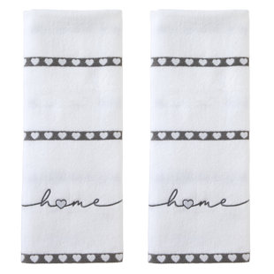 SKL HOME 100% Cotton Hand Towel (Set of 2)