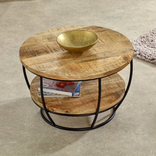 INDIAN HUB Surrey Frame Coffee Table with Storage