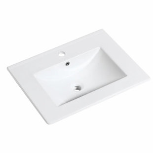 LUCENA BATH 40'' Ceramic Bathroom Vanity Top with Sink