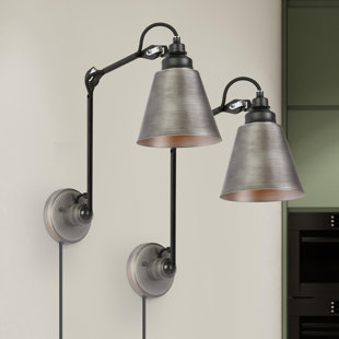 NEWWORLDDECOR Latee 2 - Light Dimmable Wall Armed Sconce (Set of 2)
