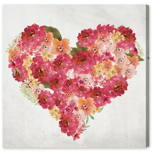 ART REMEDY Watercolor Heart Canvas Print, Oliver Gal