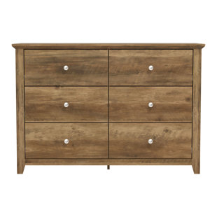 WADE LOGAN® Tevrat 6 Drawers Double Dresser