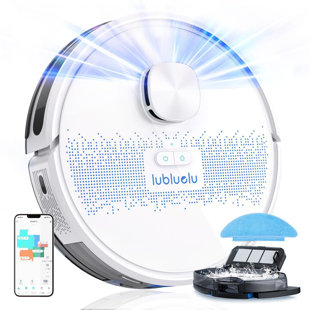 LUBLUELU Bagless Robotic Vacuum&Mop Cleaner Laser Lidar Mapping Navigation Robot Vacuum Cleaner for Pet Hair