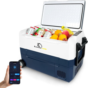 CAYNEL 53 Quarts Portable Freezer Car Refrigerator With WIFI APP Control