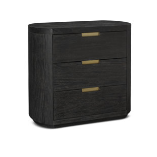 BROWNSTONE FURNITURE Palmer 3 - Drawer Bachelor's Chest in Black