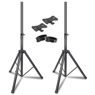 INBOX ZERO 5 Core Speaker Stand Pair Tripod Heavy Duty Adjustable Up to 72 Inch DJ Studio Monitor Stands Pole Mount