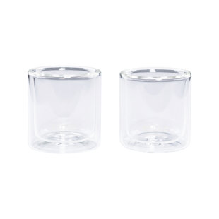 PLANETARY DESIGN Ethoz Double Wall Glass Cups (Set of 2)