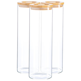 ARGON TABLEWARE Glass Jar - Set of 3 (Set of 3)