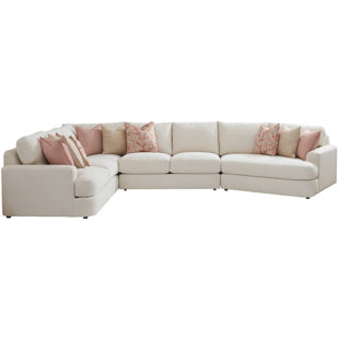 TOMMY BAHAMA HOME Palm Desert Lansing 3 - Piece L-Shaped Upholstered Corner Sectional