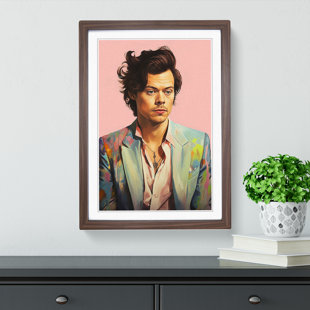 WINSTON PORTER Harry Styles Digital - Single Picture Frame Print on Wood