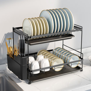 BELFRY KITCHEN Broadoaks Metal 2 Tier Dish Rack