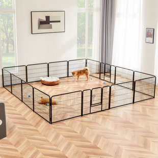 SMUGDESK.COM 16 Panel Heavy Duty Dog Exercise Pen