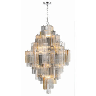 CRYSTORAMA Addis 20 - Light Dimmable Tiered Chandelier