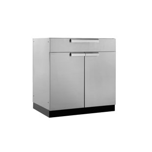 NEWAGE PRODUCTS Outdoor Kitchen Stainless Steel 32 in. Bar Cabinet