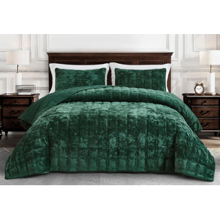 CHEZMOI COLLECTION Velvet Quilt Set