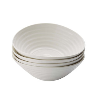 Portmeirion Sophie Conran-White Cereal Bowl 7.25" White (Set of 4)