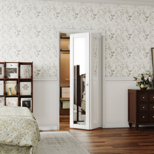 CHIC MODE 1 Lite Mirrored Solid Manufactured Wood Mirrored Prefinished Bi-Fold Door