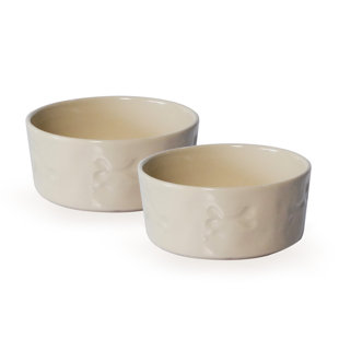 MADE4HOME Teddy 2-Piece Pet Bowl Set (Set of 2)