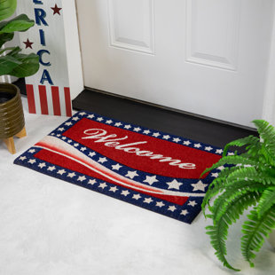 NORTHLIGHT SEASONAL Independence Day Outdoor Doormat