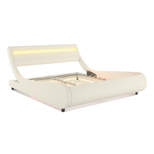 ZTOZZ Upholstered Low Profile Platform Bed