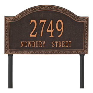 WHITEHALL PRODUCTS Penhurst Personalized Grande 2-Line Lawn Address Sign