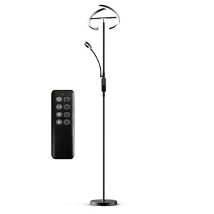 ORREN ELLIS Iroh 68.9" LED Torchiere Floor Lamp with Remote Control