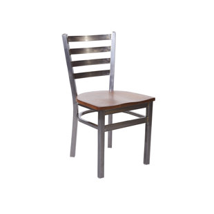 BFM SEATING Lima Ladderback Metal Dining Chair (Set of 2)