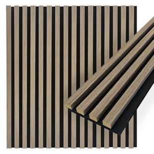 CONCORD WALLCOVERINGS ™ Acoustic Wood Panels for Wall | 94.5” x 5” Each | Soundproof Paneling