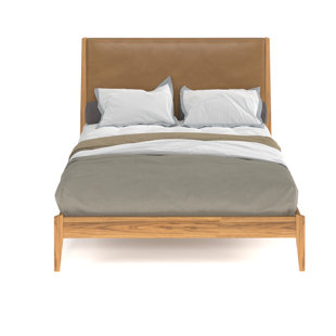 AEON FURNITURE Garbo Vegan Leather Platform Bed