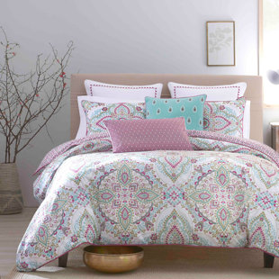 HEIRLOOMS OF INDIA Percale Weave Reversible Comforter Set - Lodi