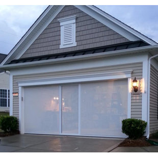 LIFESTYLE SCREENS THE MOST VERSATILE GARAGE SCREEN ON THE PLANET 9'W x 8'H Garage Door Screen with Passage Door