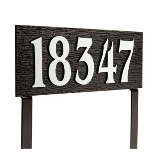 OLD CENTURY FORGE Modern Woodgrain Lawn Sign