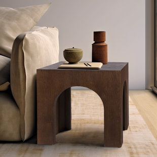 MERIDIAN FURNITURE USA Arch 20'' tall Solid Wood End Table