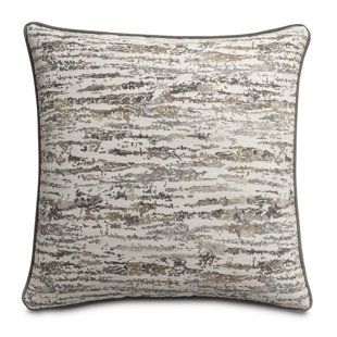 MICHAEL AMINI Keller Abstract Feather Reversible Throw Pillow