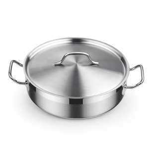 COOKS STANDARD 4 Quarts Stainless Steel (18/10) Saute Pan with Lid