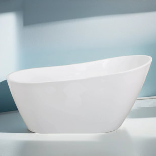 MESA HOME DEPOT 59'' x 30.75'' Freestanding Soaking Acrylic Bathtub