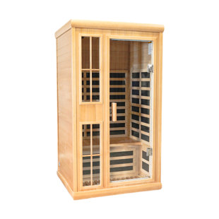 KISRAIS Bluetooth Compatible FAR Infrared Sauna In Hemlock