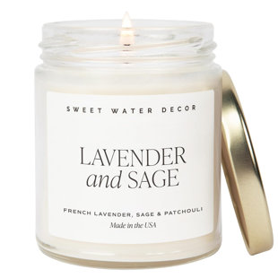 TOCCOLEGGERO Lavender And Sage Scented Jar Candle
