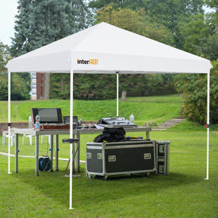 INTER HUT 10 Ft. W x 10 Ft. D Steel Pop-Up Canopy