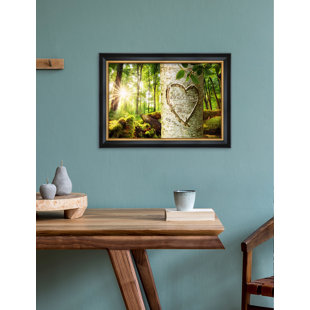 IPIC Love Evergreen, Personalized Artwork with Names and Date on, Love Gift for Anniversary,Birthday