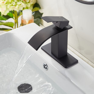 KEBOO Single-Hole Single-handle Bathroom Faucet with Drain Assembly