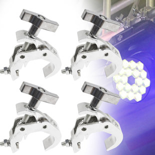 JOYDING Heavy Duty Aluminum Alloy Lighting Truss Light Clamp Stage Lighting Clamps (Set of 4)